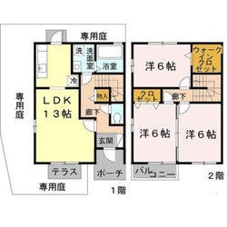 フローラル　Ⅳの物件間取画像